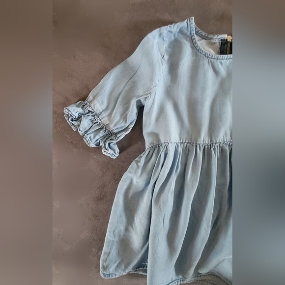 Kids Girls Denim Jean Dress - Picture 4 of 6